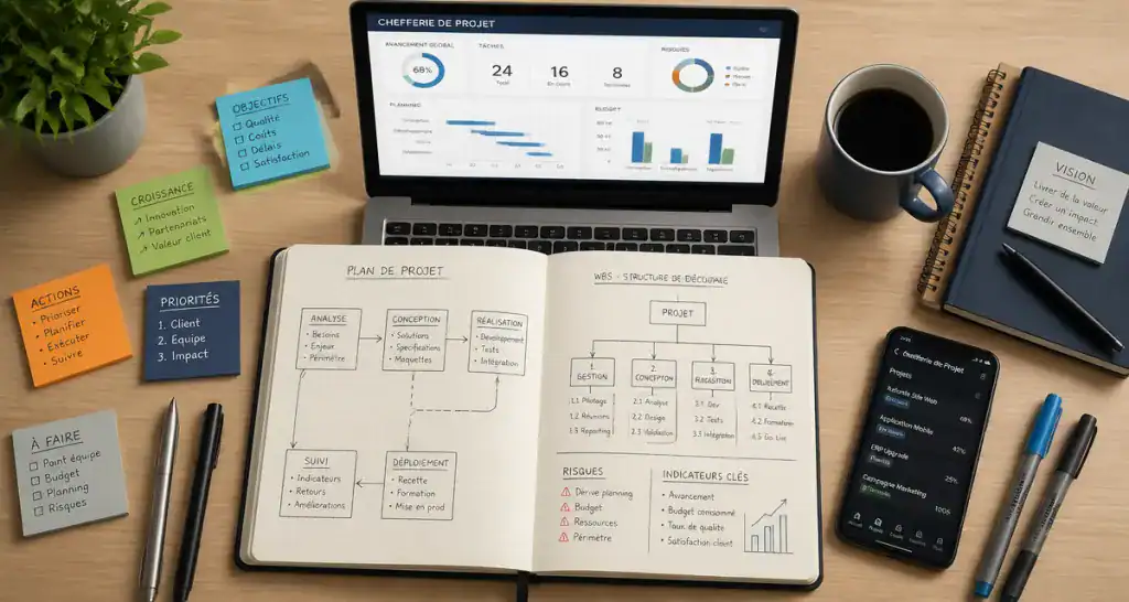 chefferie de projet bureau et outils