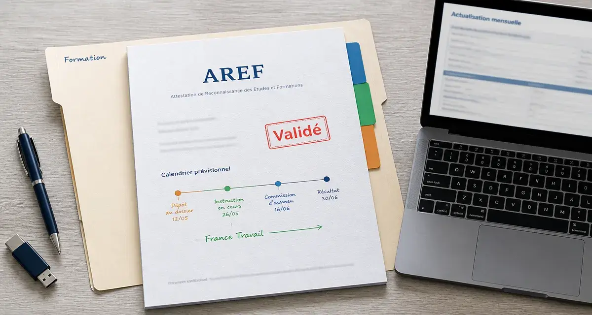 Chomeur en formation AREF validée France Travail