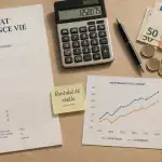 combien rapporte une assurance vie, bureau, contrat, calculatrice, euros