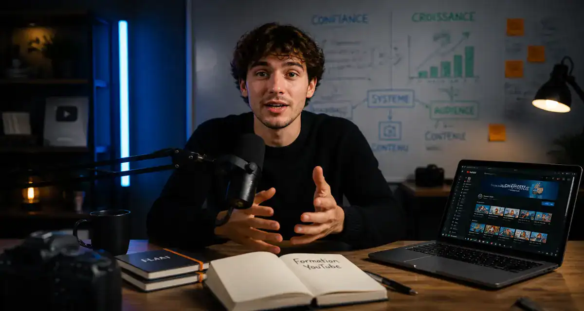 formation sur youtube créateur face caméra