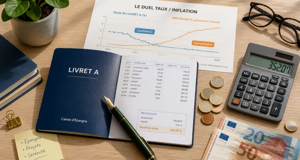 inflation livret a calculatrice graphique