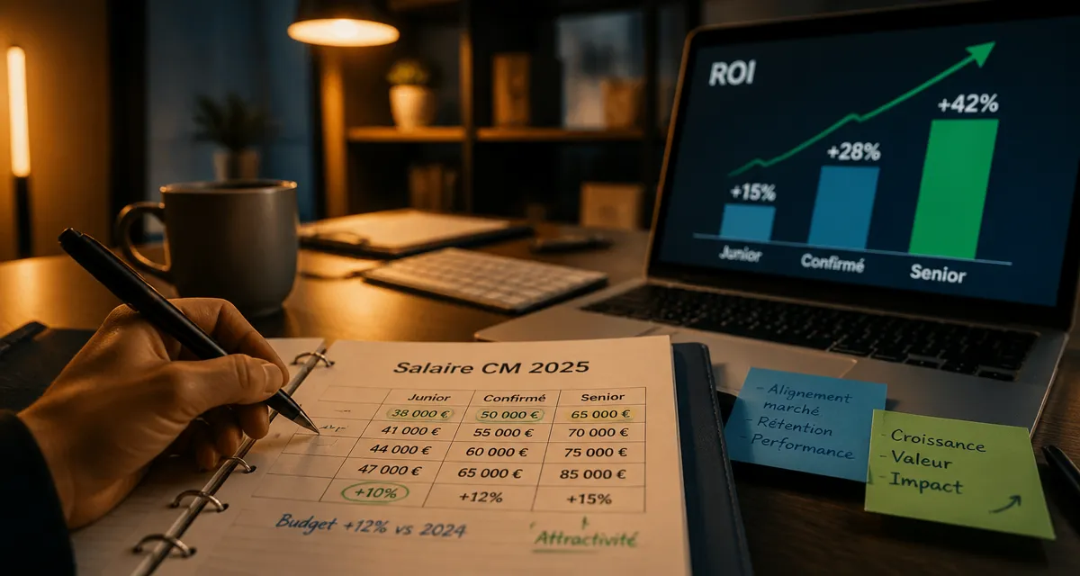 Salaire community manager 2025 : chiffres et ROI