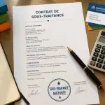Sous traitance auto entrepreneur contrat et outils de travail