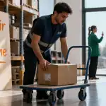 Travaille sans diplome en entrepôt, jeunes actifs