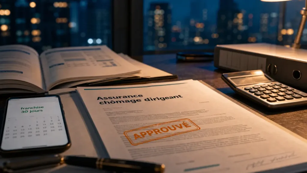 Assurance chomage chef d entreprise : franchise 30 jours, documents et calendrier