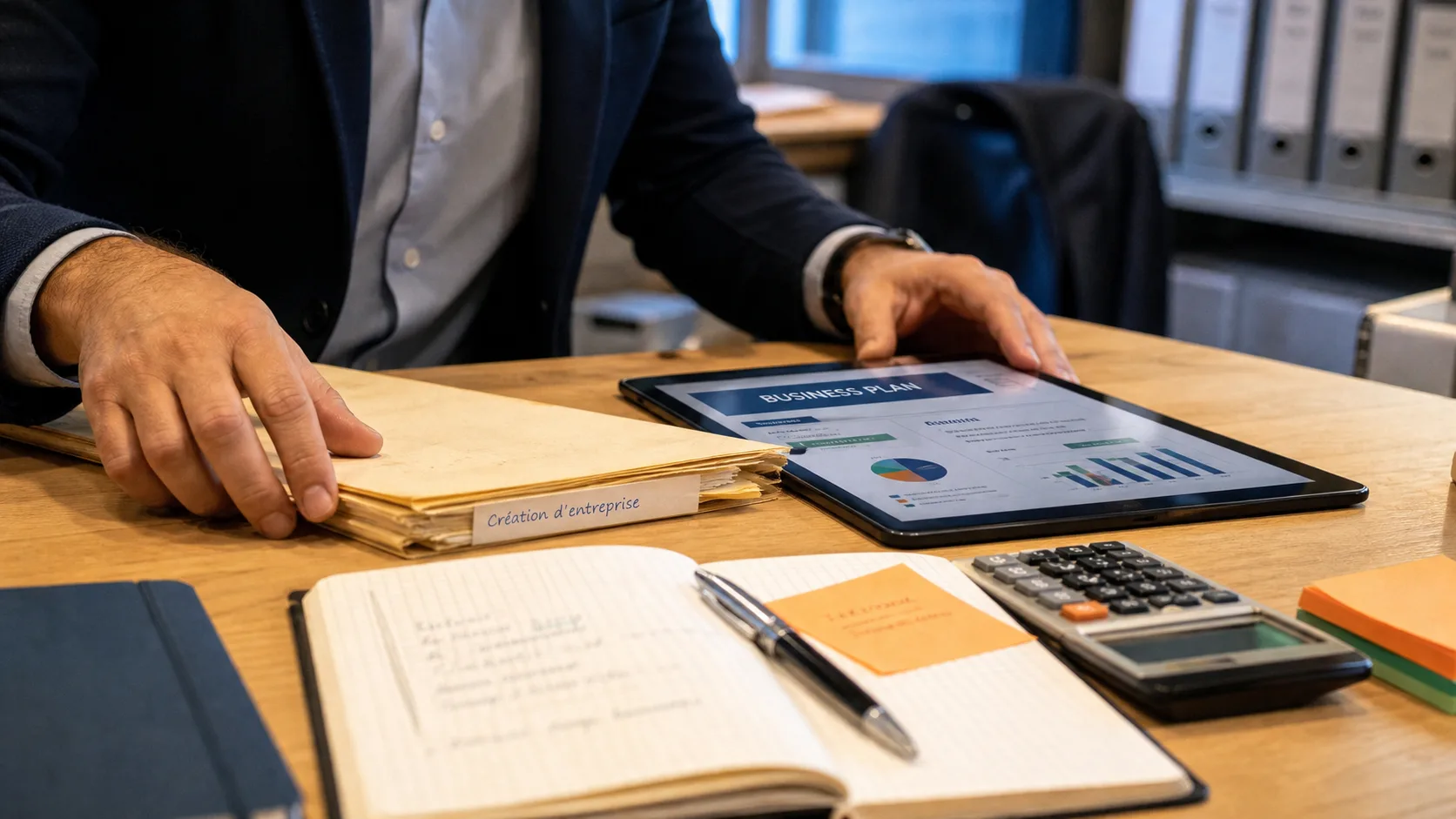 Conseiller en création d'entreprise structurant le business plan et les formalités