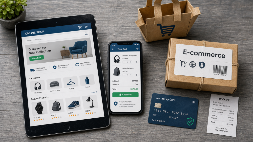 E commerce c est quoi : paiement sécurisé et livraison