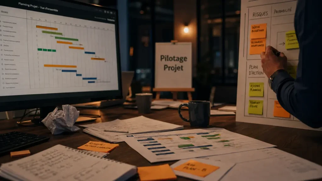 Fiche métier chef de projet : pilotage projet Gantt, stratégie et opérationnel