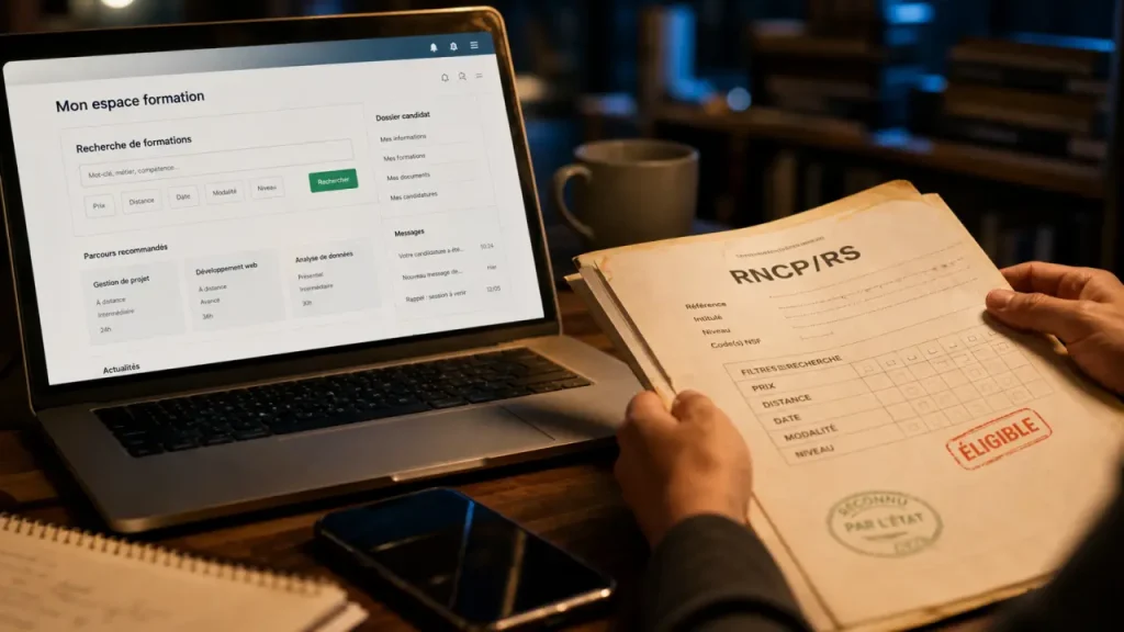 Formation CPF liste : identifier cursus éligible et certifiant