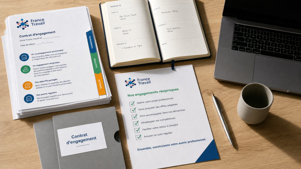 France Travail contrat d engagement : documents, checklist et 15 heures