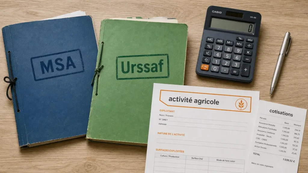 Régime social MSA ou Urssaf : affiliation et cotisations