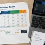 Tableau calcul prix de vente gratuit : coût de revient, marge, prix HT