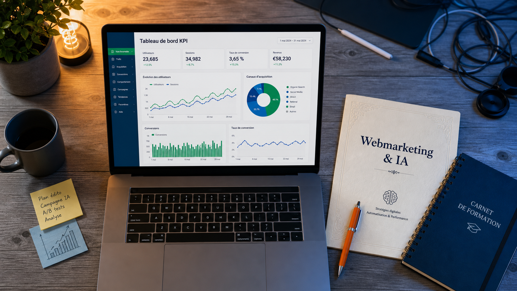 Webmarketing 2025 : IA, KPI et stratégies de croissance
