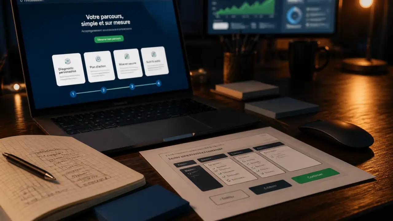 Creation digital : UX, tests et objectifs clairs sur maquette et parcours web