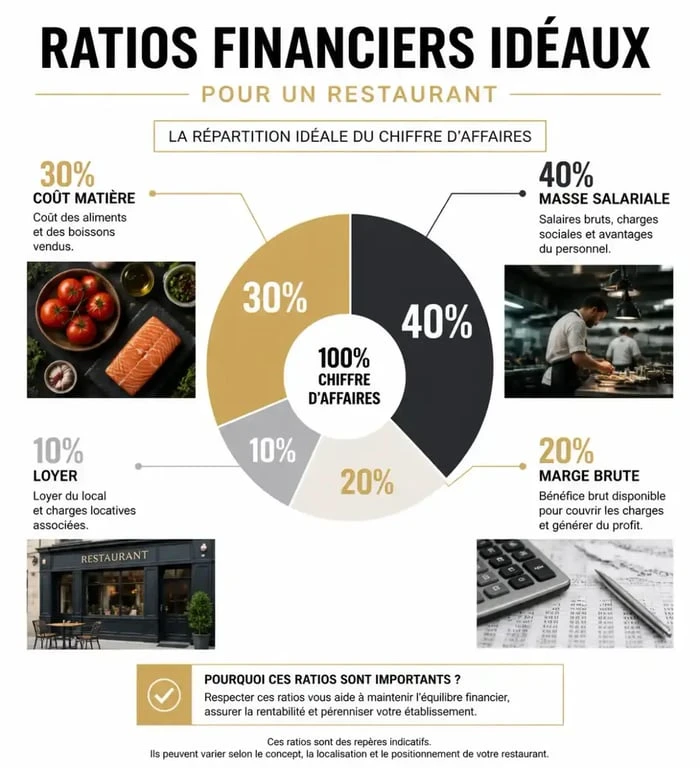 Ratios financiers recommandés pour un business plan restaurant