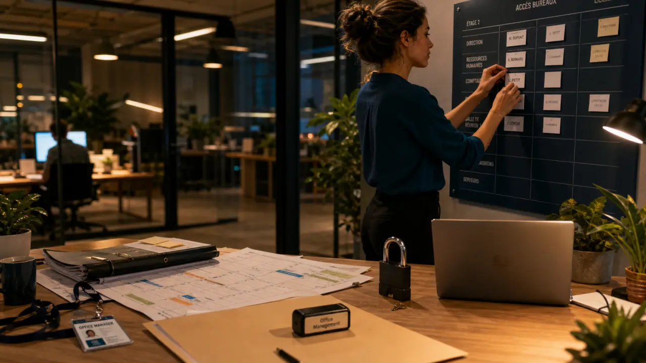 Office and office management : office manager en PME, accès bureau organisé