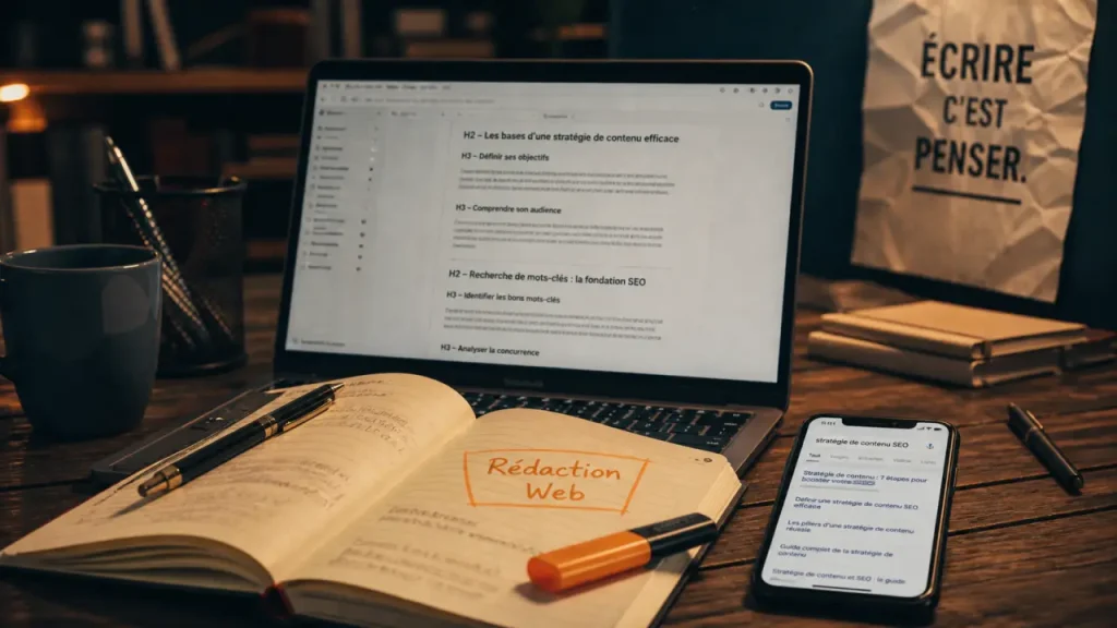Rédaction de contenu web : structurer et optimiser le contenu