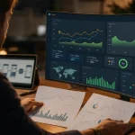 Responsable e commerce analysant KPIs e-commerce