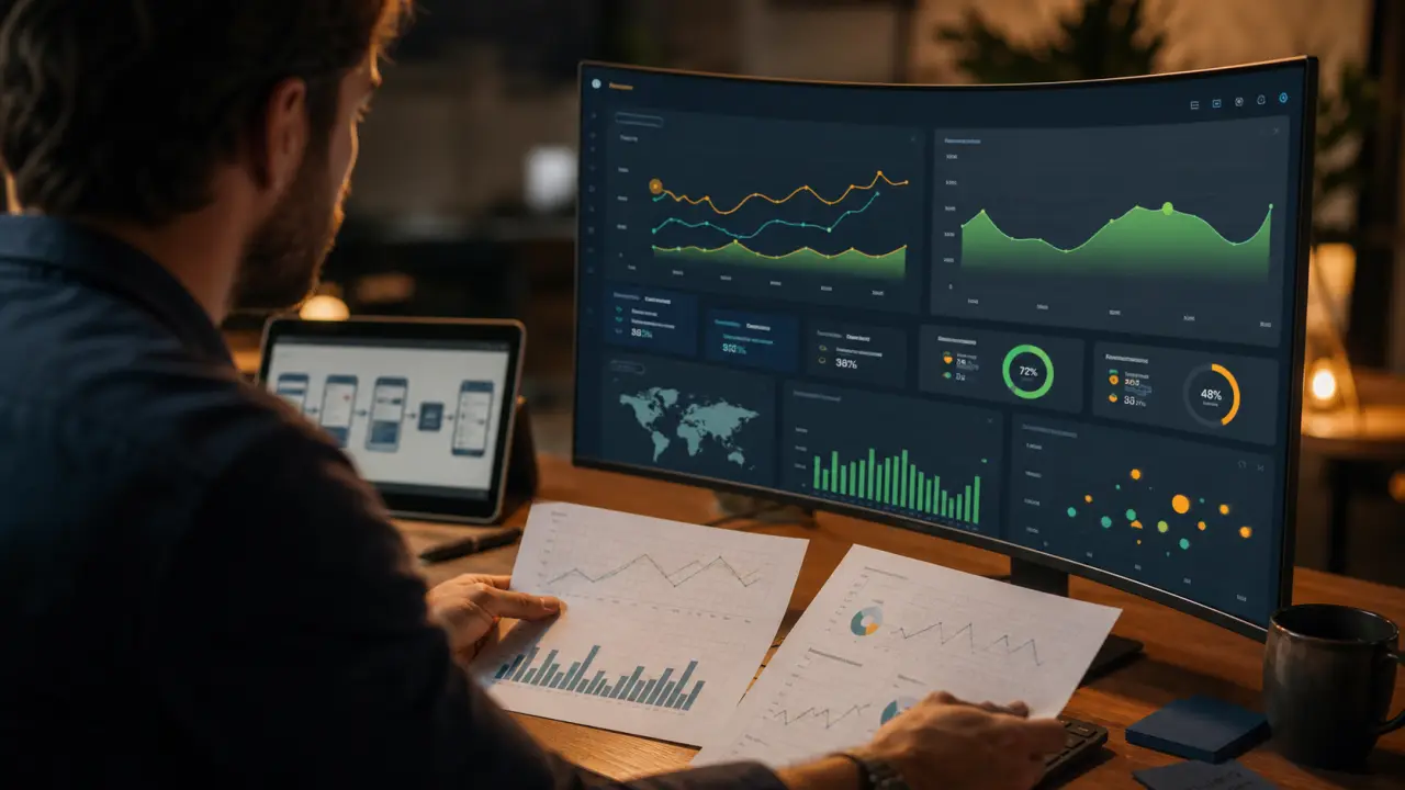 Responsable e commerce analysant KPIs e-commerce