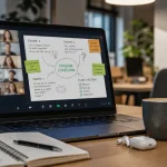 Team building digital en visioconférence sur ordinateur