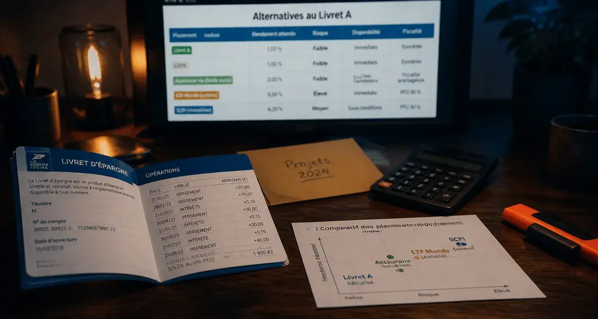 Alternative livret a : épargne et placements, risque rendement