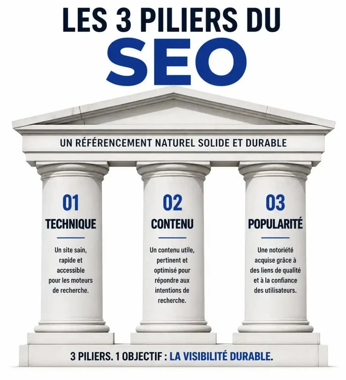 Les trois piliers du SEO pour choisir ses livres SEO