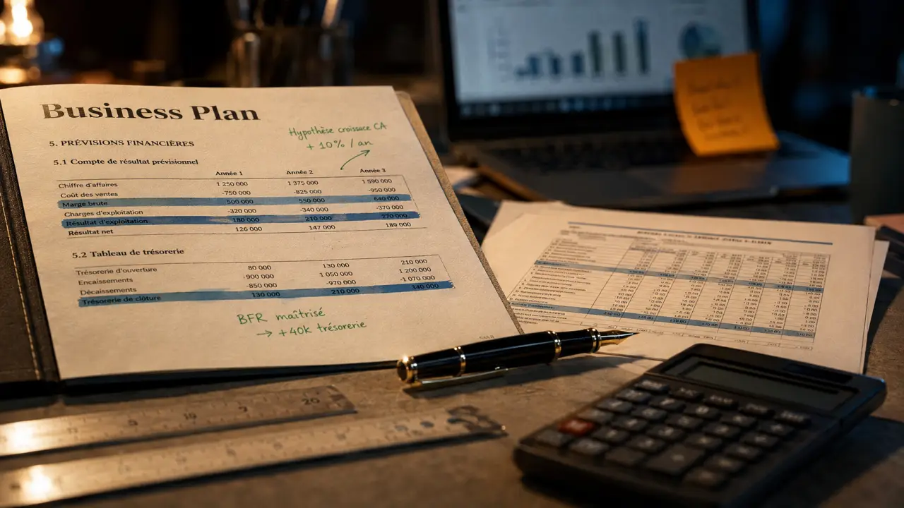 How to write a business plan step by step : dossier business plan, prévisions financières et tableau Excel