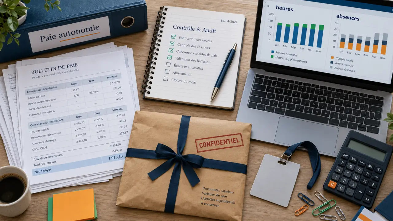 La paie en autonomie avec contrôles avant validation, documents et calculs