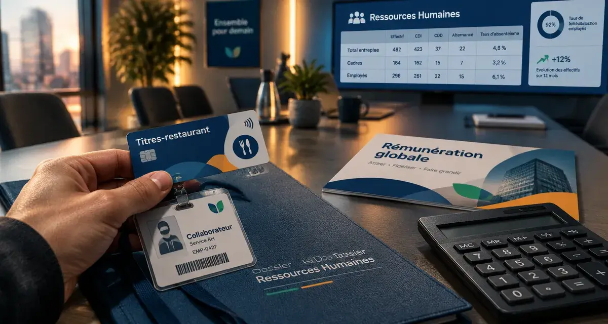 Avantage entreprise : titres-restaurant et règles RH en bureau
