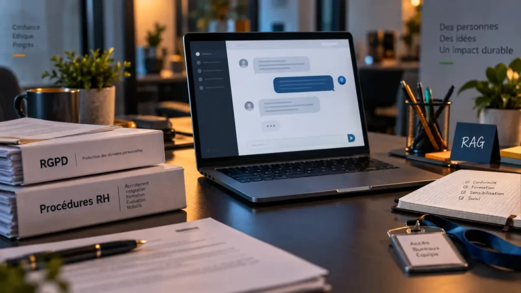 Chatbot pour entreprise intégré au système d’information (RAG) sur ordinateur portable