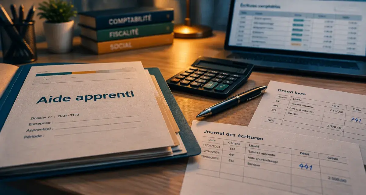 Compte comptable aide apprenti : 741 et 441