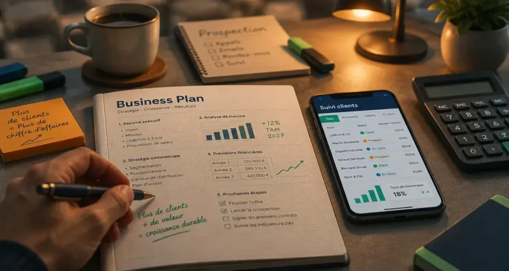 Devenir son propre patron : business plan clients et budget