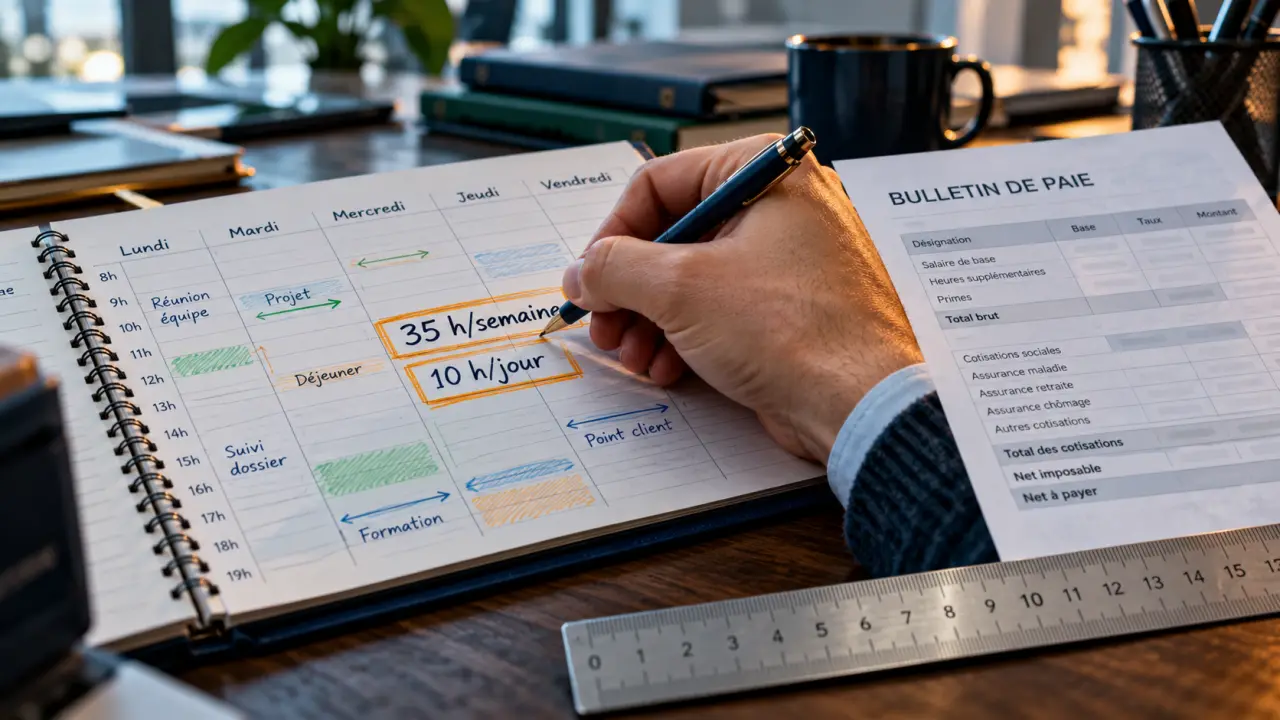 Nombre d heure maximum par mois : 151,67 heures, planning et paie