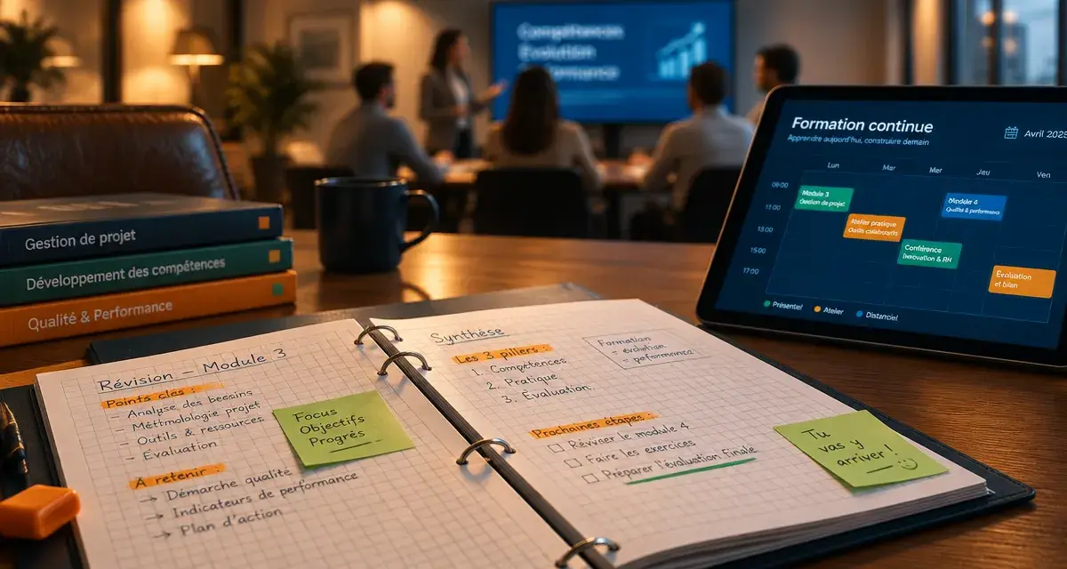 Sup expertise formation continue : cabinet comptable, planning sur tablette